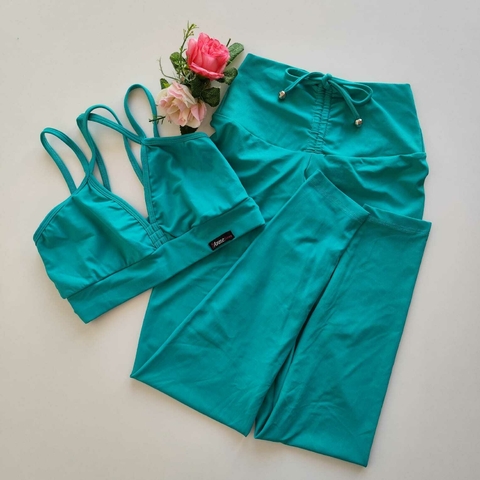Conjunto Calça Verde Spectra Top Margarida LD (Leves Defeitos)