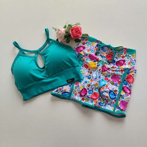 Conjunto Short Pedraria Top Kew