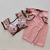 Conjunto Calça Quartz Pink Bolso Top Ciganinha Borboleta