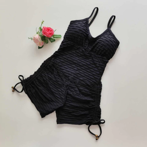 Macaquinho Jacquard Preto Luz - comprar online