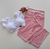 Conjunto Calça Poá Rosa Decote Top Ciganinha