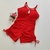 Macaquinho Jacquard Vermelho Kew