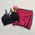 Conjunto Short Jacquard Marsala Panicat Top Andressa Preto