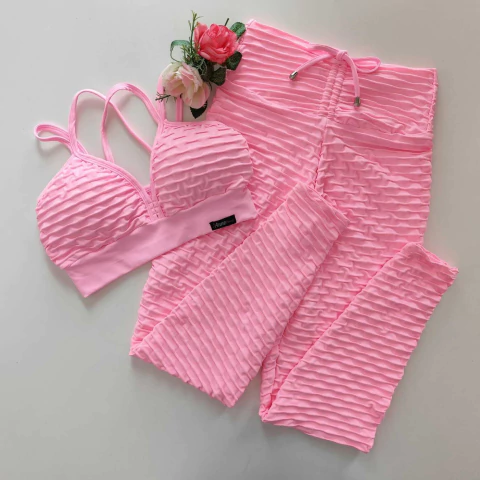 Conjunto Calça Jacquard Bubbaloo Top Margarida