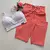 Conjunto Calça Poá Fundo Vermelho Top Joana