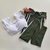 Conjunto Calça Verde Militar Viés Branco Top Ciganinha SEM EMPINA BUMBUM