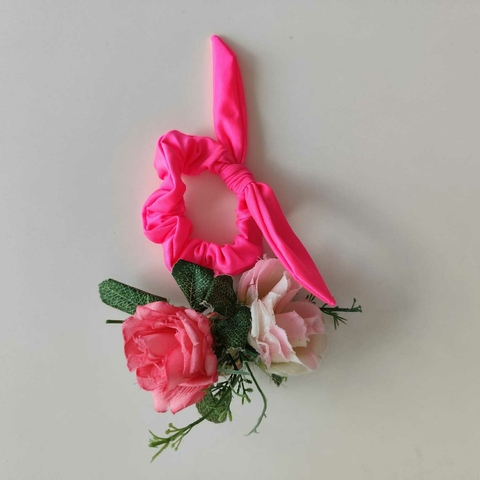 Scrunchie Rosa Néon
