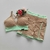 Conjunto Short Jacquard Bege Viés Patina Green Panicat Top Magali