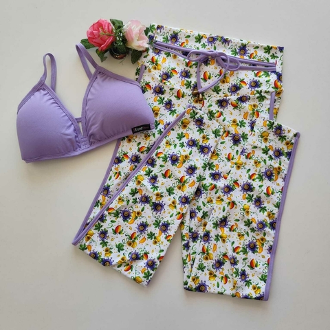 Conjunto Calça Estampa Maracujá Viés Top Morgana Viola - comprar online