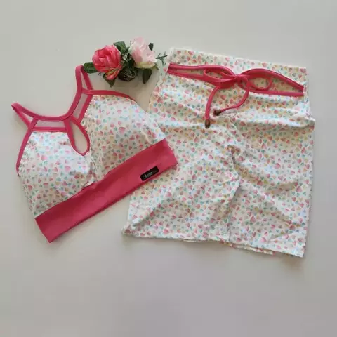 Conjunto Calça Coração Top Kew SEM EMPINA BUMBUM