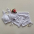 Conjunto Short Jacquard Branco Cadarço Lateral Top Carol