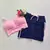 Conjunto Short Jacquard Marinho Viés Bubbaloo Top Luz SEM EMPINA BUMBUM