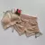 Conjunto Short Jacquard Bege Cadarço Lateral Top Margarida