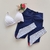 Conjunto Calça Marinho Detalhe Poá Top Morgana