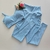 Conjunto Calça Canelado Sky Blue Bolso Top Luz SEM EMPINA BUMBUM - comprar online