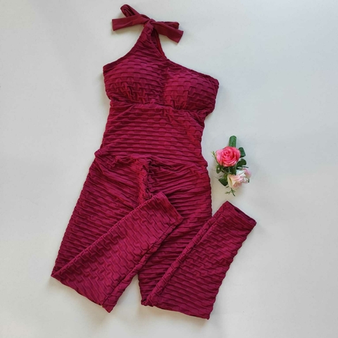 Macacão Jacquard Marsala Mavie - comprar online