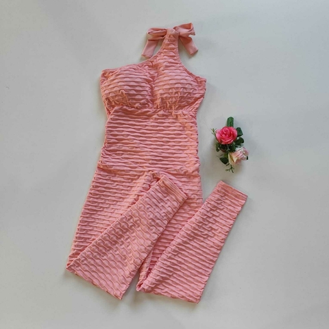 Macacão Jacquard Quartz Pink Mavie