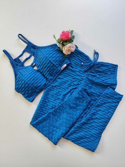 Conjunto Calça Jacquard Seaport Top Carol