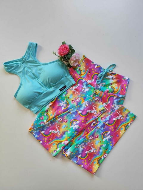 Conjunto Calça Unicórnio Top Raíssa