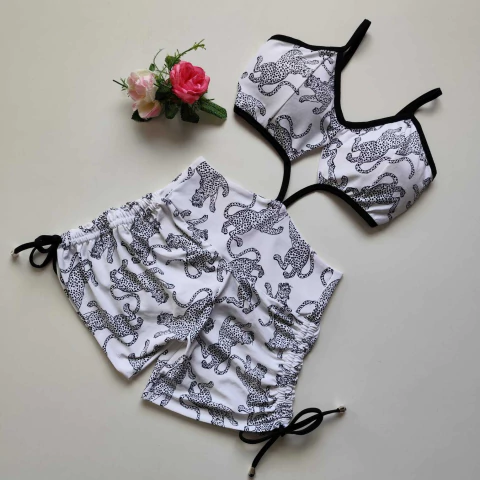 Macaquinho Onça Desenho Fundo Branco Jade