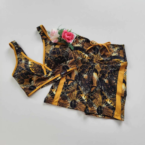 Conjunto Short Astros Top Julia SEM EMPINA BUMBUM