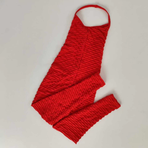 Macacão Jacquard Vermelho Michele SEM BOJO