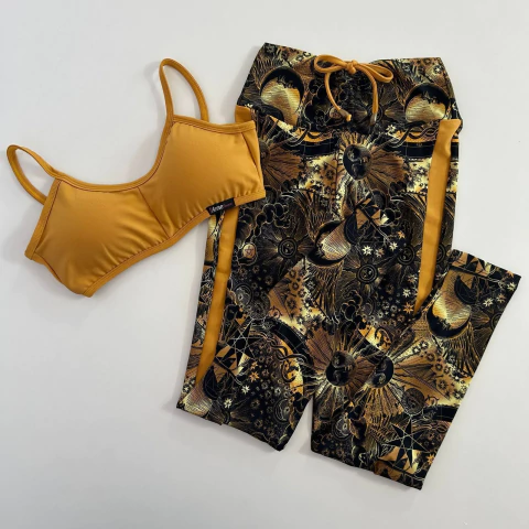 Conjunto Calça Astros Dourado Top Luz - comprar online