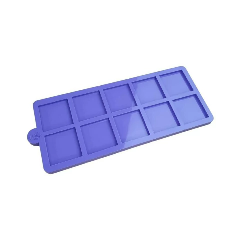 Molde de Silicone Para Resina Epóxi Paleta Quadrado 4cm