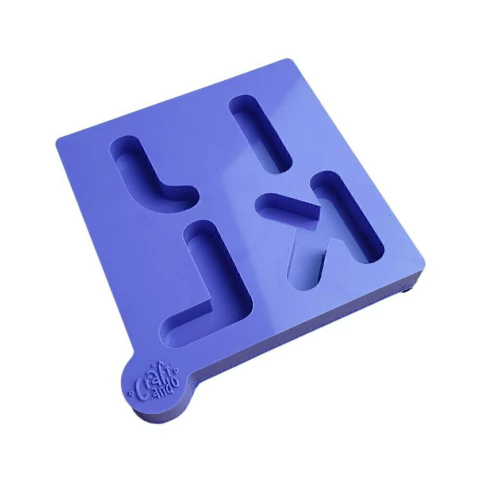 Molde de Silicone Para Resina Epóxi Conjunto de Letras I J K L 4cm