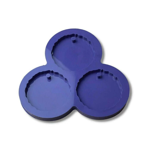 Molde de Silicone Para Resina Epóxi Redondo Geodo 5cm