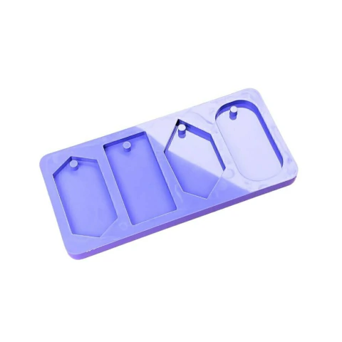 Molde de Silicone Para Resina Epóxi Pingentes Chaveiros Brincos