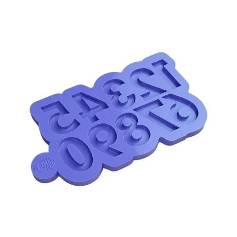 Molde de Silicone Para Resina Epóxi Números com 3cm