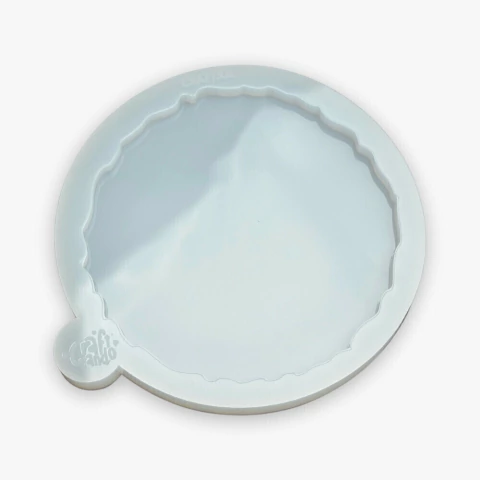 Molde de Silicone Para Resina Porta Copos Geodo 10cm com 5mm