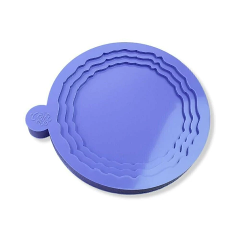 Molde de Silicone Para Resina Epóxi Porta Copos 3D Geodo