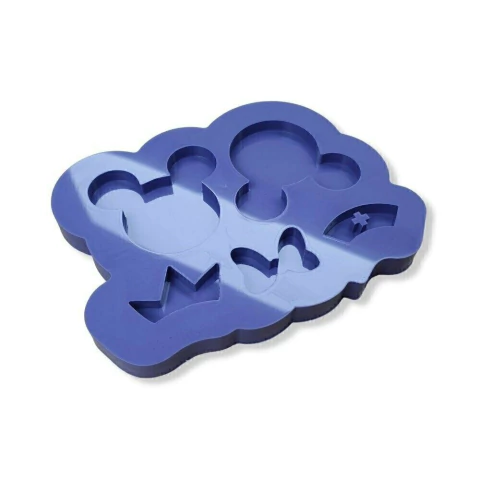 Molde de Silicone Para Resina Epóxi Mickey Com Adereços