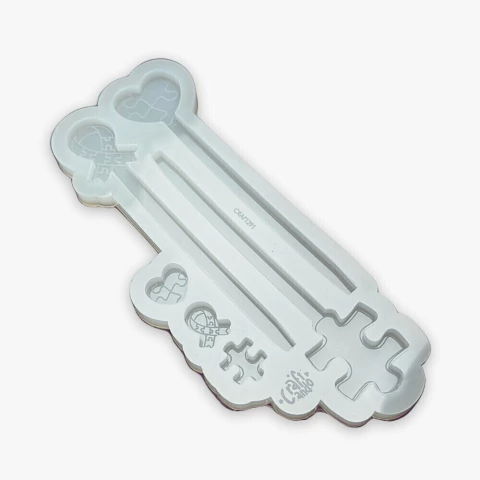 Molde de Silicone Para Resina Epóxi Caneta Autismo