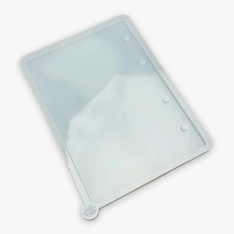 Molde de Silicone Para Resina Epóxi Capa Fichário A5