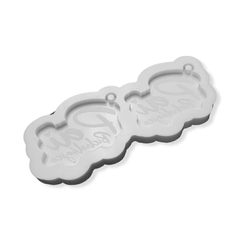 Molde de Silicone Para Resina Epóxi Chaveiro Pai Bichologico