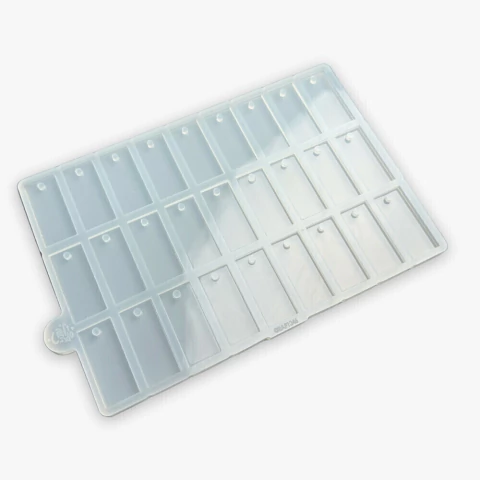 Molde de Silicone Para Resina Paleta 27 Mini Retangular 2x4,5cm