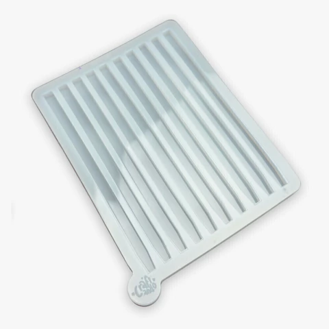 Molde de Silicone Para Resina Epóxi Paleta Caneta Slim 10 cavidades