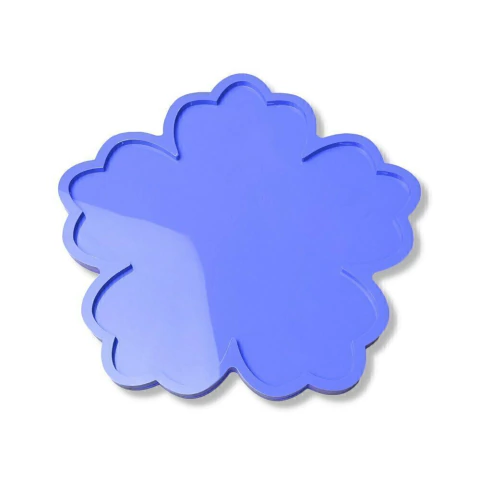 Molde de Silicone Para Resina Epóxi Bandeja Flor 25cm