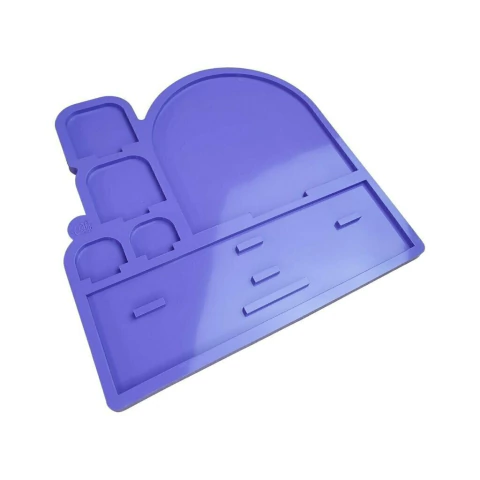 Molde de Silicone Para Resina Epóxi Expositor de Cartões e QR Code