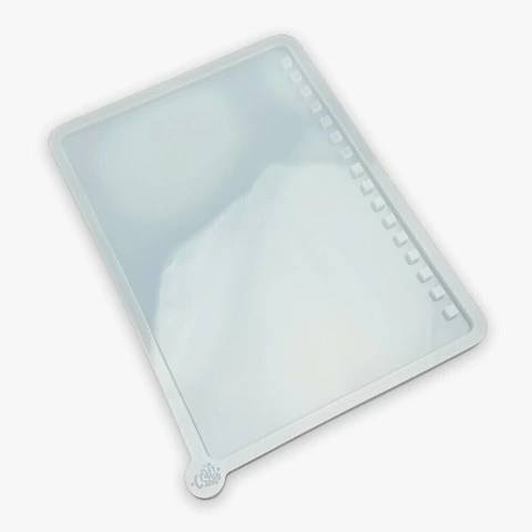 Molde de Silicone Para Resina Capa Caderno a5 Wire-o 16 Furos 2x1