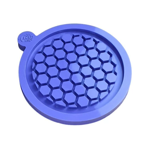 Molde de Silicone Para Resina Epóxi Porta Copos Colmeia