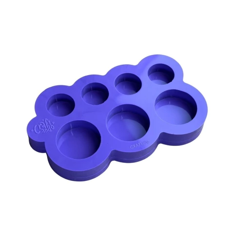 Molde de Silicone Para Resina Epóxi Paleta Eternização Redondo 2cm e 3cm