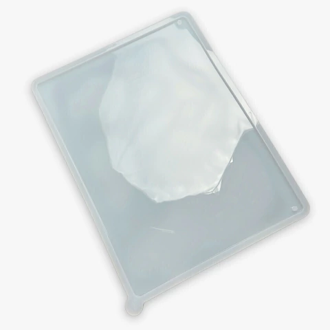 Molde de Silicone Para Resina Epóxi Contra Capa Fichário A5