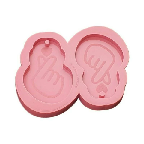 Molde de Silicone Para Resina Epóxi Chaveiro Símbolo BTS