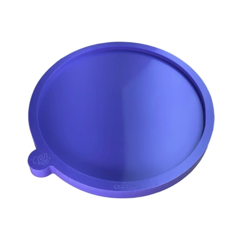 Molde de Silicone Para Resina Epóxi Porta Aliança Redondo 15cm