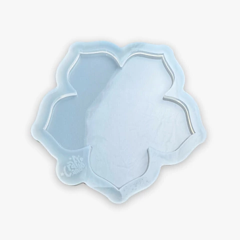 Molde de Silicone Para Resina Bow / Porta Copos Flor Lotus Pequena 10cm