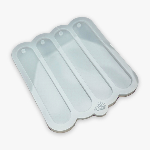 Molde de Silicone Para Resina Epóxi Marcador de Página Oval